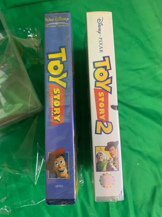 VHS Toy Story 1 y 2 Disney Pixar Español