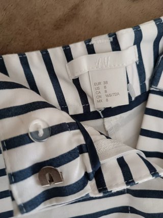 Pantaloncino H&M righe blu e bianche