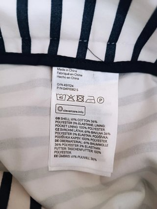 Pantaloncino H&M righe blu e bianche