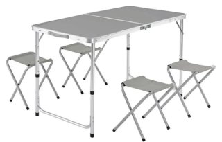 Mesa plegable con 4 sillas