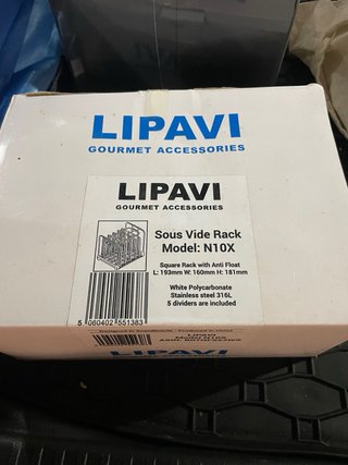 Lipavi Sous Vide Rack N10X