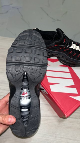 Nike Air Max 95 Zapatillas Negras Rojas