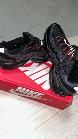 Nike Air Max 95 Zapatillas Negras Rojas