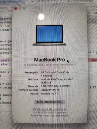MacBook Pro 2020 13"