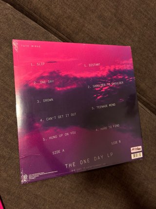 Limited Vertigo Vinyl the one day Tate McRae cloud