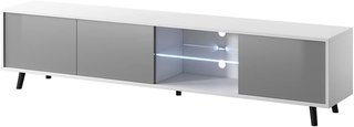 - Mueble TV roble con iluminación LED