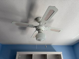 Lámpara Ventilador Techo Blanca