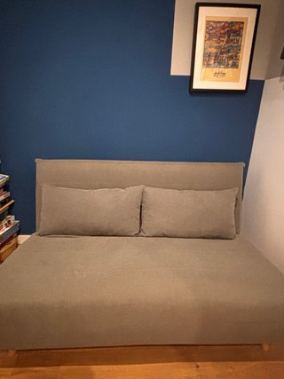 Sofá Cama Gris 2 Plazas Maison du Monde como nuevo