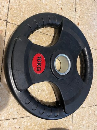 2 discos de pesa olímpicos 10 kg