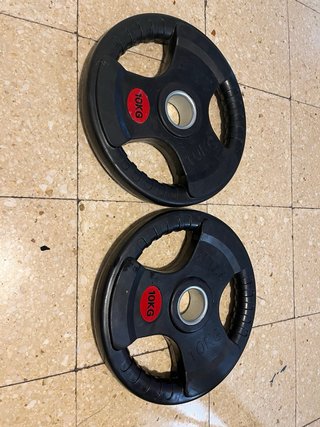 2 discos de pesa olímpicos 10 kg