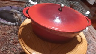 Cazuela Grande Hierro Fundido Roja