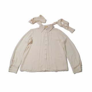 Bimani / Blusa de crepe lazada desmontable M