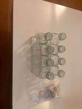 Set 8 Botellitas Cristal