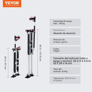 Zancos VEVOR Aluminio Trabajo