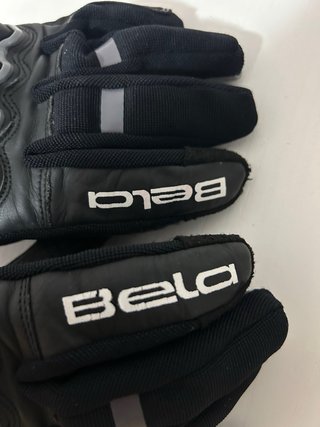 Guantes de moto Bela negros y plateados