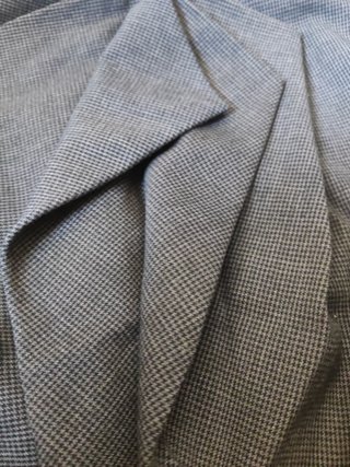 Gonna Sisley grigia micro-quadretti
