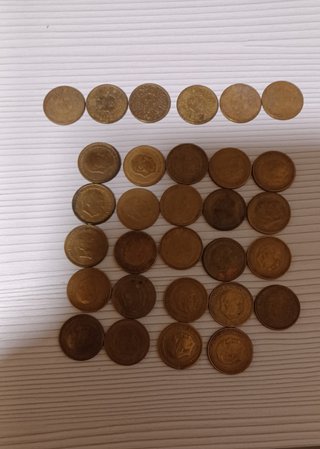Monedas 1 y 2,5 Pesetas de Franco