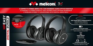 Meliconi Auriculares Easy Digital Bundle TV