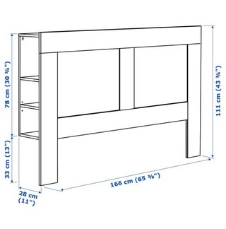 Cabecero IKEA Brimnes Blanco