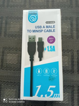 Cable USB A a Mini 5P ExtraStar 1.5m