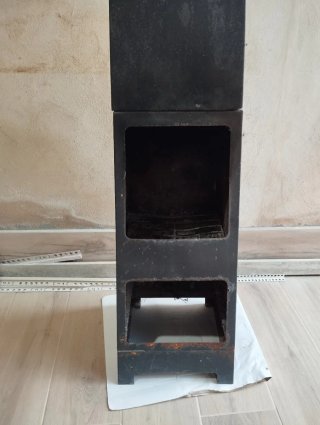 CHIMENEA DE JARDÍN NEGRA GRANDE