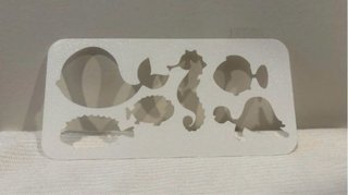 Plantilla silicona animales marinos