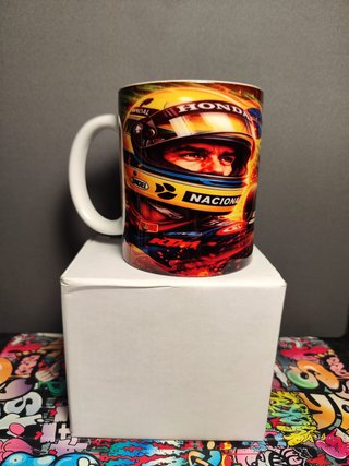 Caneca Ayrton Senna Marlboro Honda F1