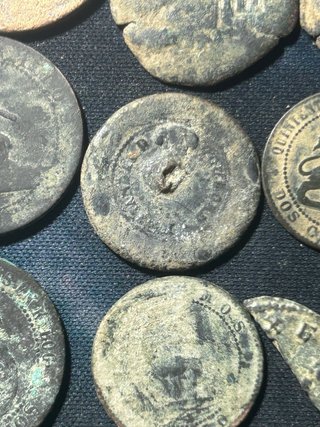 Lote de monedas antiguas españolas