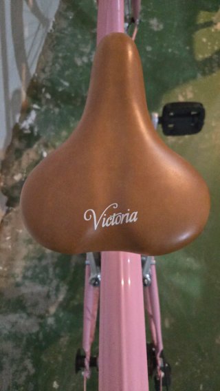Bicicleta Capri rosa con cesta