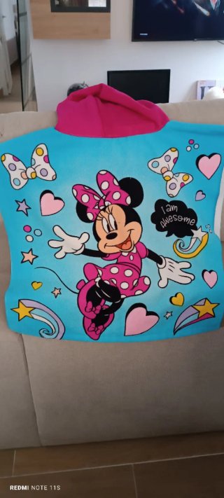Poncho Toalla Minnie Mouse Infantil