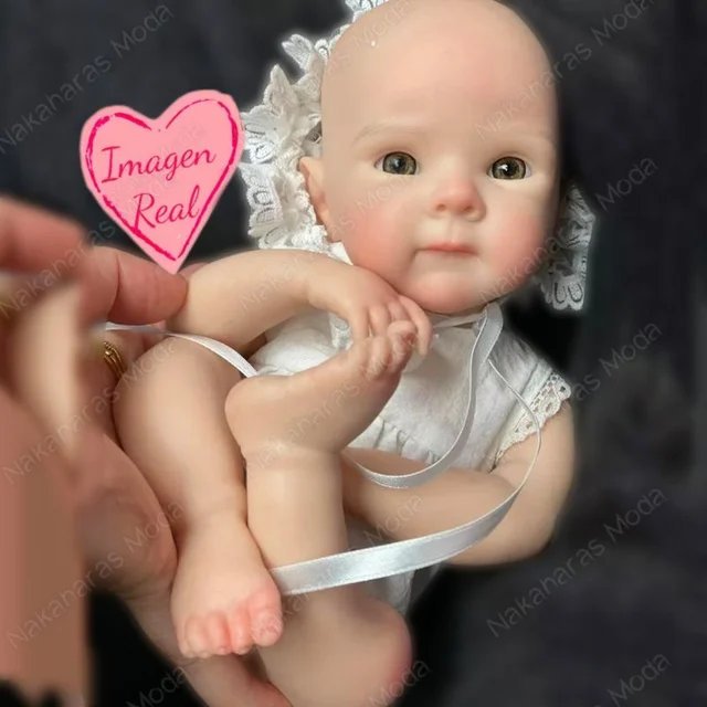 Muñeca reborn bebé silicona flexible
