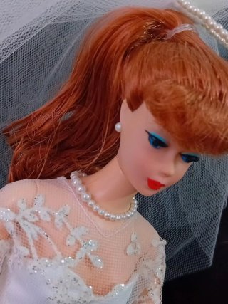 Barbie Wedding Day Vintage Redhead 1990'