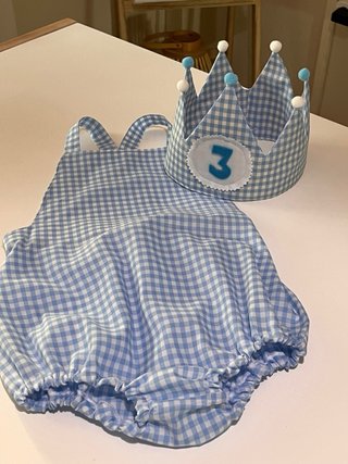 Ranita y corona de cumpleaños 3 años