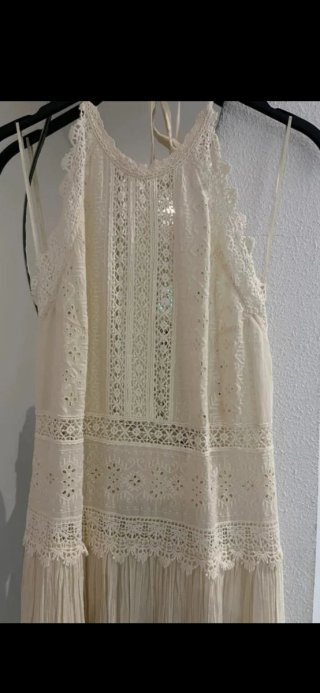 Vestido midi encaje T/M zw colección zara