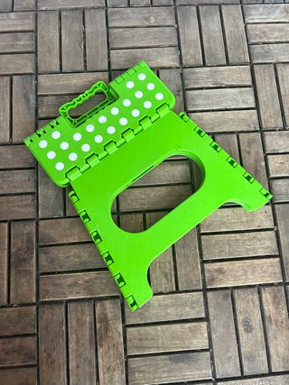 Taburete Plegable Verde-Altura 26 cm