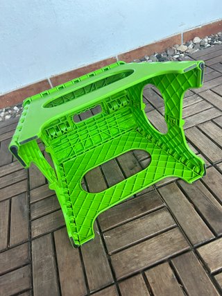 Taburete Plegable Verde-Altura 26 cm