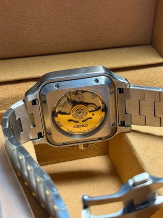 Seiko Mod Santos Plata y Oro