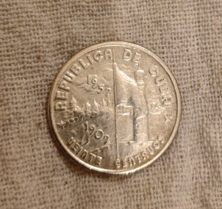 Monete d'argento Cuba e USA 1933-1952 Peso maschio