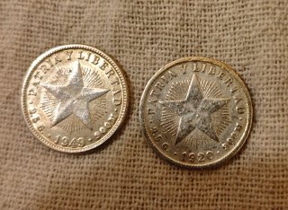 Monete d'argento Cuba e USA 1933-1952 Peso maschio