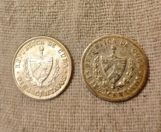 Monete d'argento Cuba e USA 1933-1952 Peso maschio