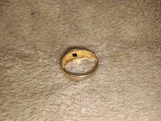 Anillo Oro 18k Zafiro Antiguo