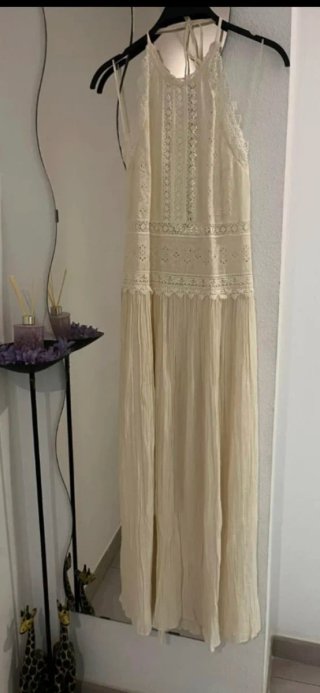Vestido midi encaje Zara Talla L