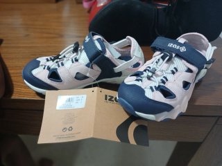 Sandalias Izas Verano Niña Azul y Rosa Talla 34