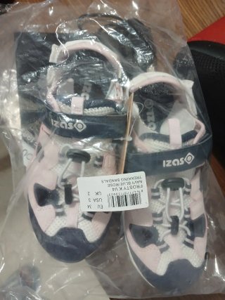 Sandalias Izas Verano Niña Azul y Rosa Talla 34