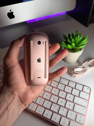 Teclado y Ratón Apple Rosa Español