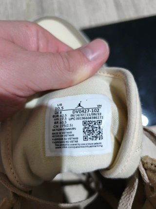 Nike Air Jordan 1 Mid Beige/Naranja