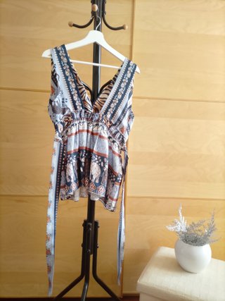 Top donna taglia unica fantasia
