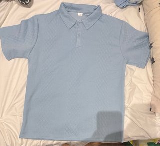 Conjunto tela lino verano azul M