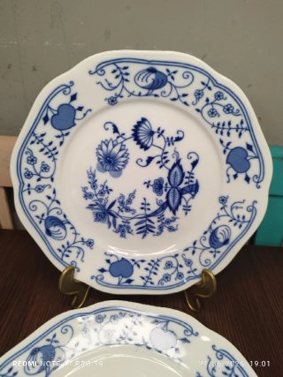 8 Platos Llanos Vintage Porcelana