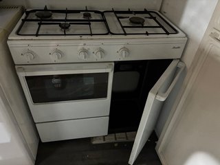 Cocina de gas con horno butano